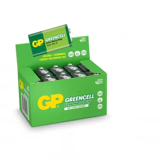 Gp Greencel 9V Çinko Pil 10Lu Paket Gp1604G-S1