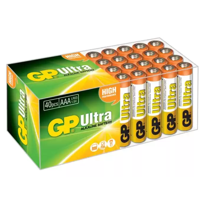 Gp Lr03 Aaa Boy Ultra Alkalin İnce Kalem Pil 40Lı Paket Gp24Aut-2B40