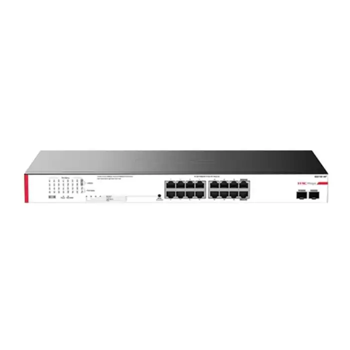 H3C Magic Bs218F-Hp 16 Port Poe+ 10-100-1000 Mbps 2 Sfp 225W Metal Kasa Swich