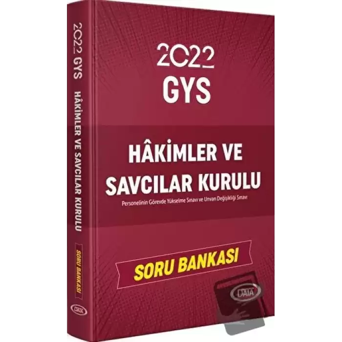 Hakimler ve Savcılar Kurulu Personeli GYS Konu Anlatımlı