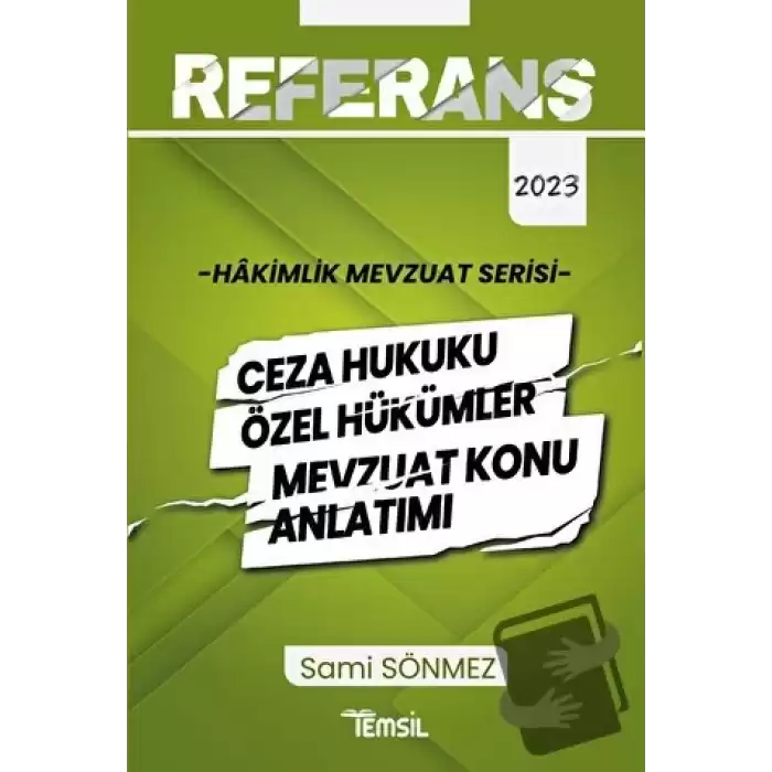 Hakimlik Ceza Hukuku Özel Hükümler Mevzuat Konu Anlatımı