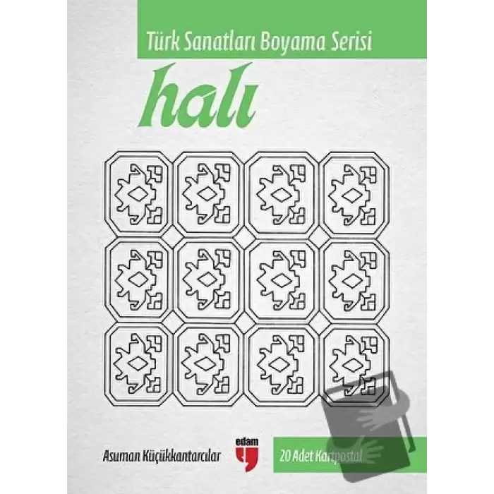 Halı - Türk Sanatları Boyama Serisi - 20 Adet Kartpostal