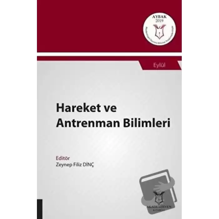 Hareket ve Antrenman Bilimleri (AYBAK 2019 Eylül)