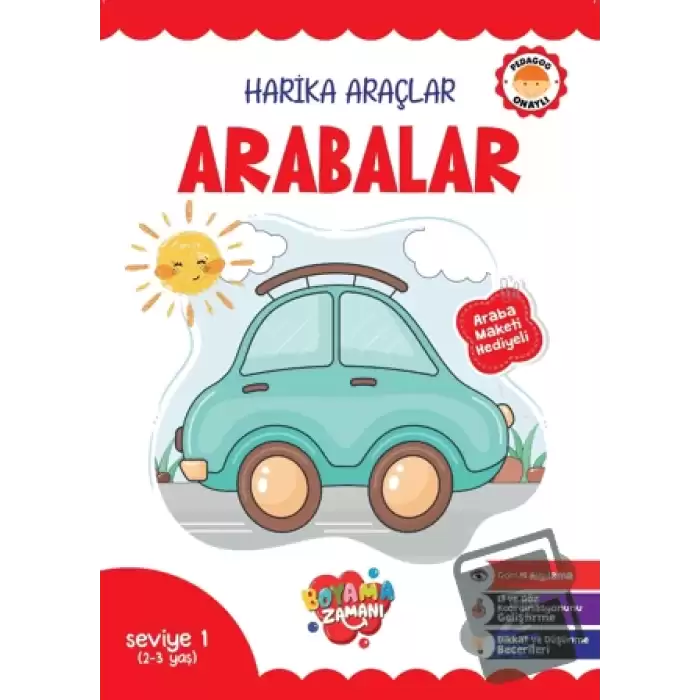 Harika Araçlar - Arabalar Seviye 1 (2-3 Yaş)