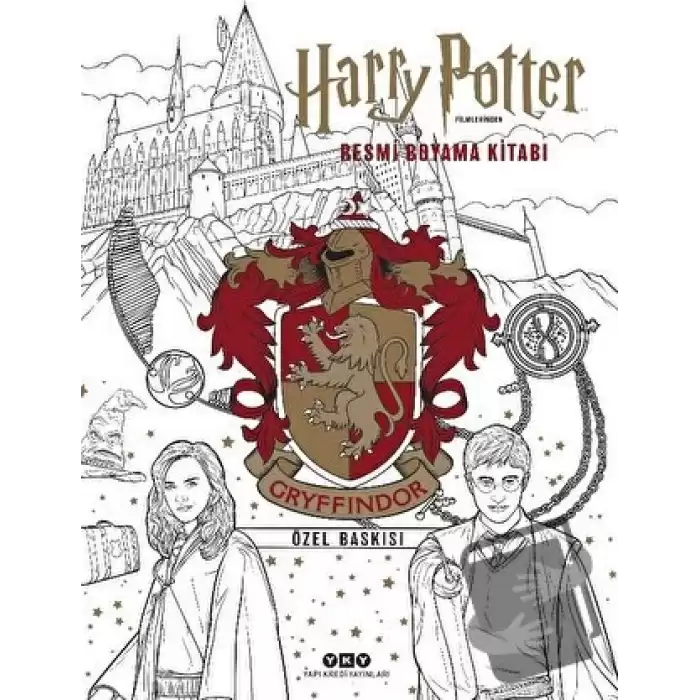 Harry Potter Filmlerinden Resmi Boyama Kitabı - Gryffindor Özel Baskısı