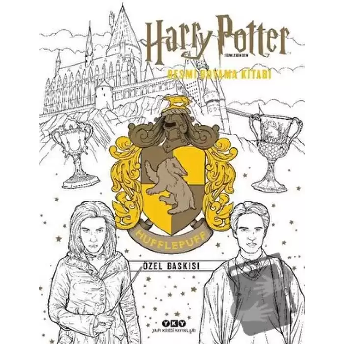 Harry Potter Filmlerinden Resmi Boyama Kitabı - Hufflepuff Özel Baskısı