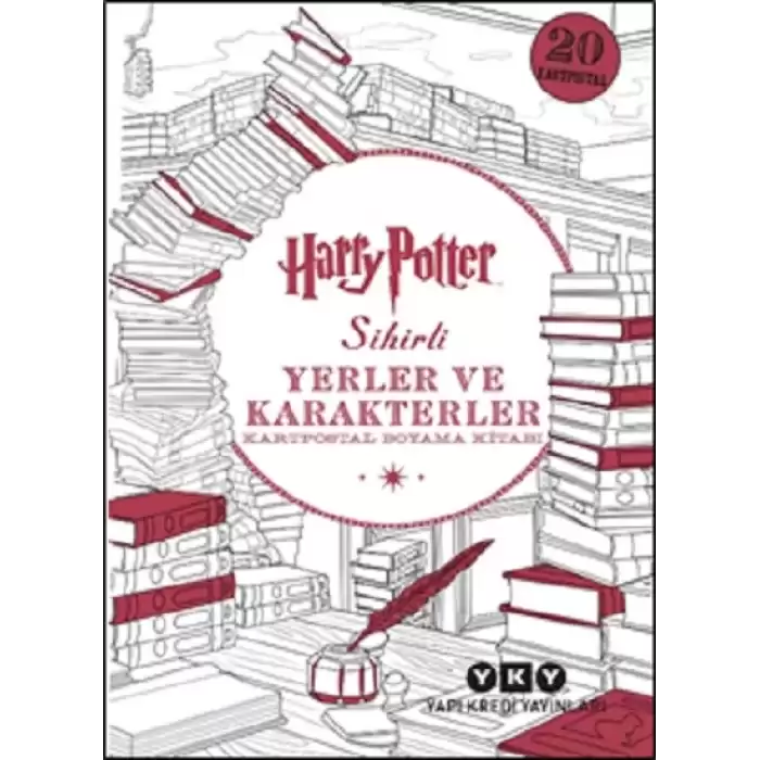 Harry Potter Sihirli Yerler ve Karakterler - Kartpostal Boyama Kitabı