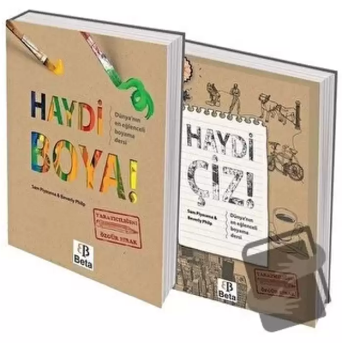 Haydi Boya - Çiz Seti 2 Kitap (Ciltli)