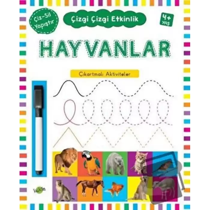 Hayvanlar 4 Yaş ve Üstü - Çizgi Çizgi Etkinlik