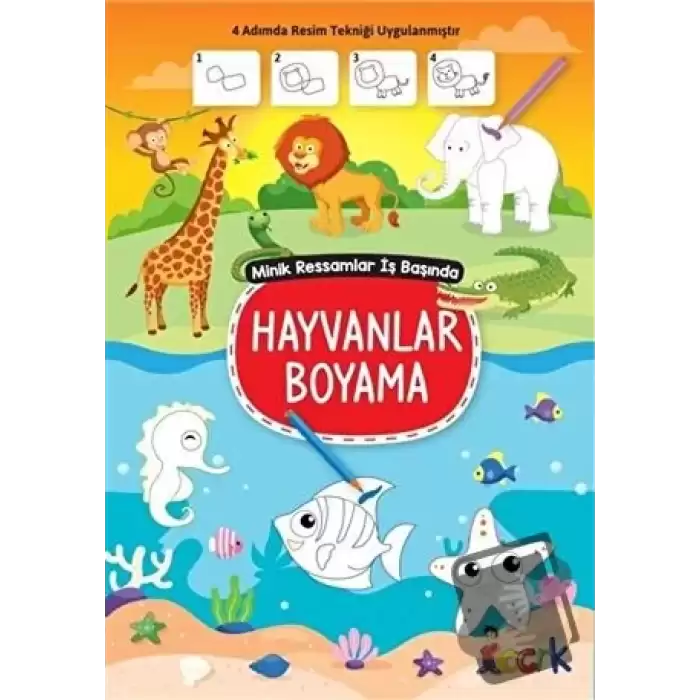 Hayvanlar Boyama - Minik Ressamlar İş Başında