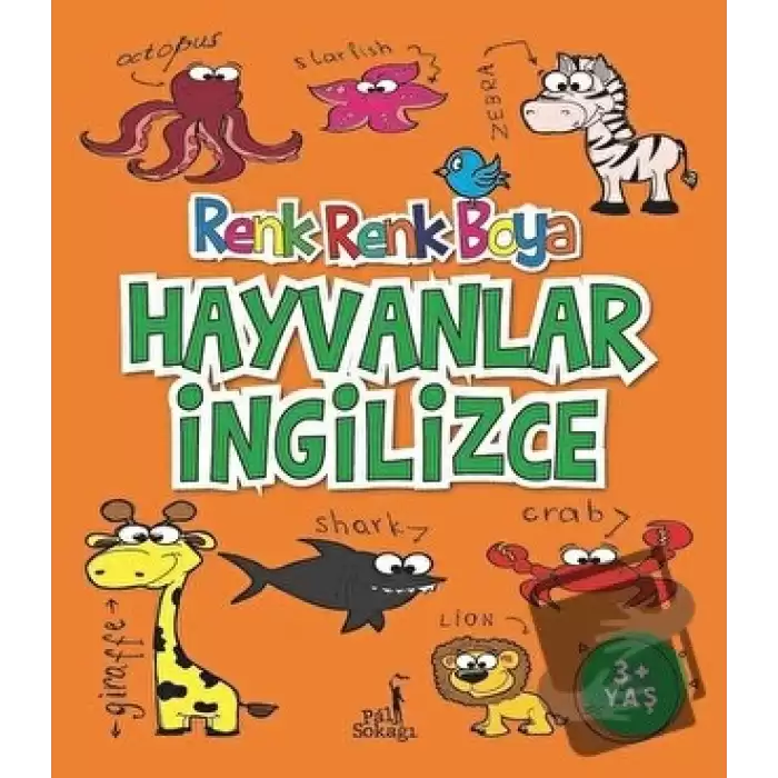 Hayvanlar İngilizce - Renk Renk Boya