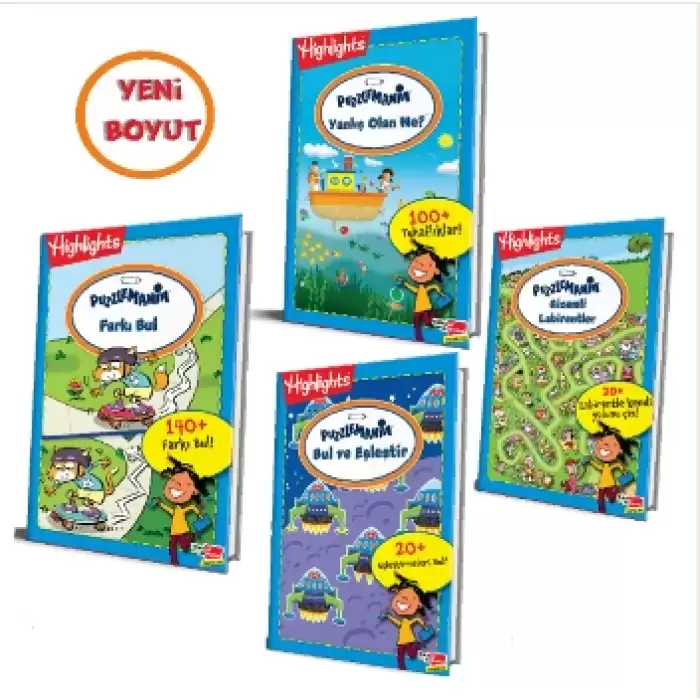 Highlights Puzzlemania (On The Go Serisi) 4lü Set