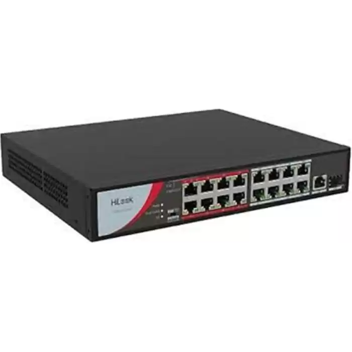 Hilook Ns-0318P-130(B) 16 Port 10-100 Poe Switch 1X1000 Mbps Rj45 Port, 1X1000 Mbps Sfp