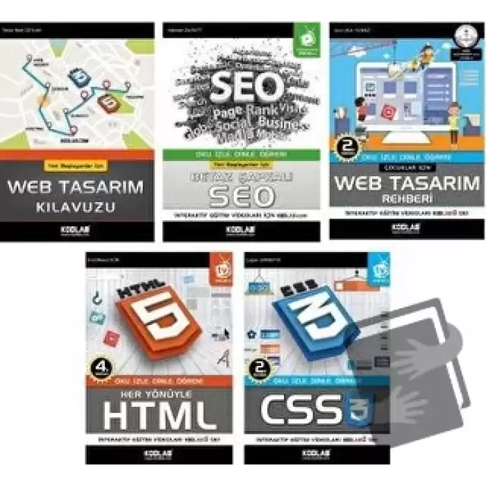 Hızlı ve Kolay Web Tasarım Seti 3 (5 Kitap Takım)