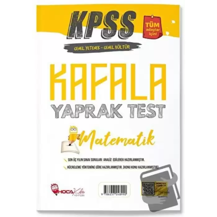 Hoca Kafası KPSS Matematik Öğreten Yaprak Test Hoca