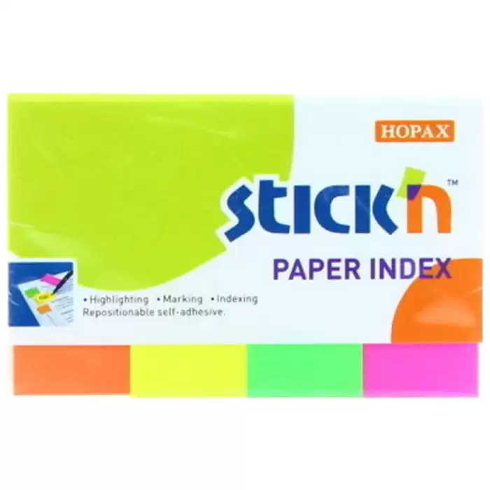 Hopax Stıckn İndeks 200 Yp 50X20 Neon 4 Renk 21205 - 24lü Paket