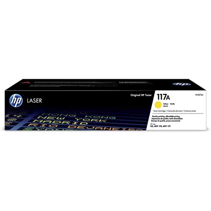 Hp 117A Yellow Sarı 700 Sayfa Toner W2072A