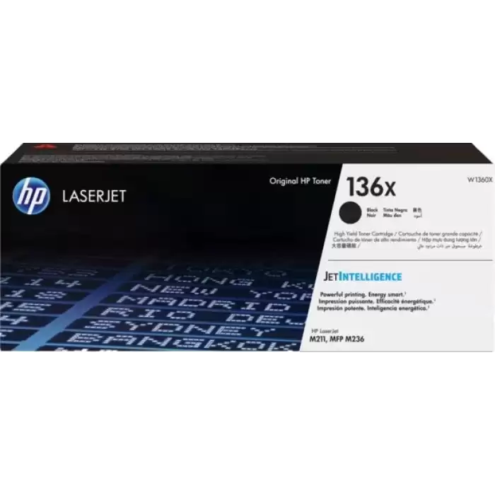 Hp 136X Black Siyah 2.600 Sayfa Toner W1360X