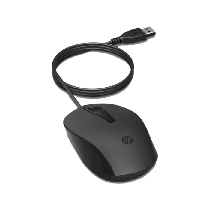 Hp 150 240J6Aa Siyah Kablolu Optik Kablolu Mouse 1600 Dpı Optik Sensörlü