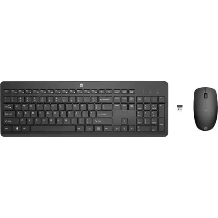 Hp 235 1Y4D0Aa Siyah Kablosuz Klavye Mouse Seti 2,4 Ghz 1600 Dpı (2 X Aaa (Keyboard); 1 X Aa Mouse)