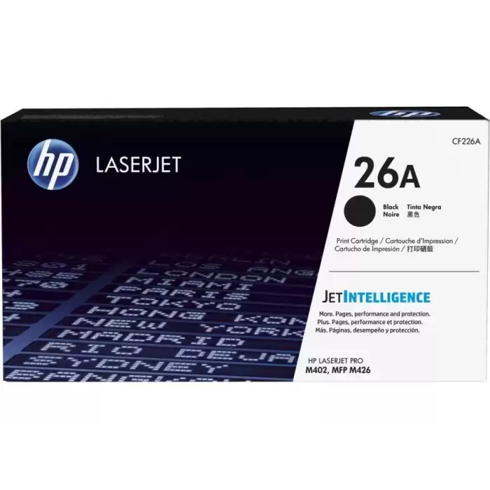 Hp 26A Black Siyah 3.100 Sayfa Toner Cf226A