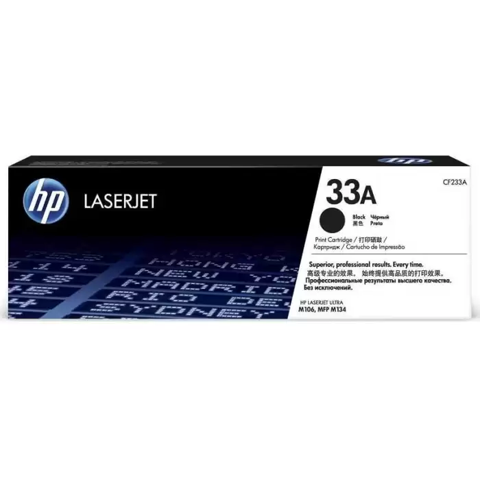 Hp 33A Black Siyah 2.300 Sayfa Toner Cf233A