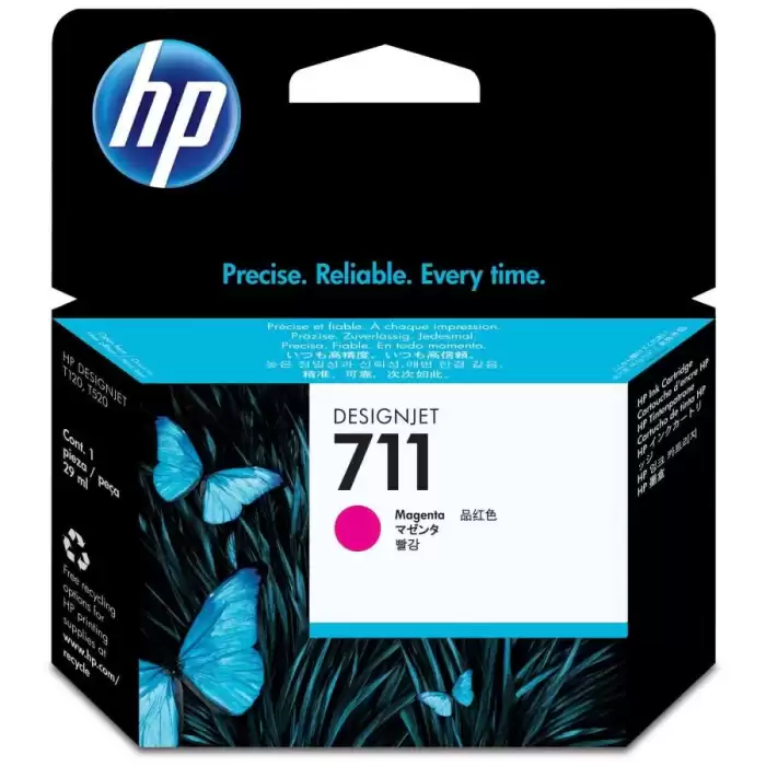 Hp 711 Magenta Kırmızı 29Ml Plotter Kartuşu Cz131A