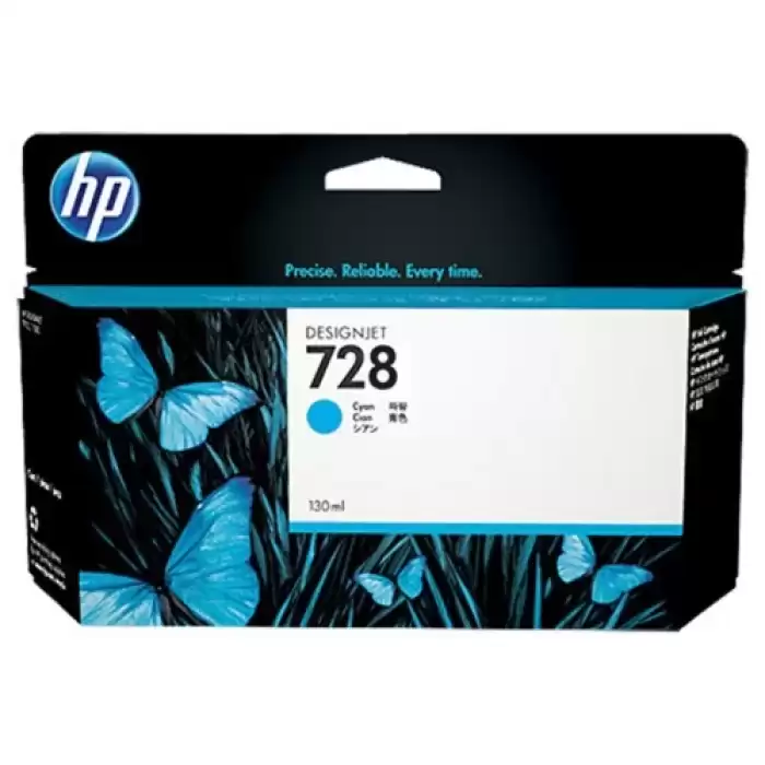 Hp 728 Cyan Mavi 130Ml Plotter Kartuşu F9J67A