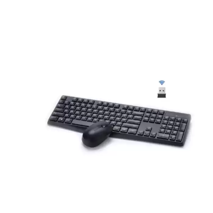 Hp 7Ya13Pa Cs10 Usb Kablosuz Klavye + Mouse Set Siyah Türkçe Q 2.4Ghz Sessiz Tuş Takımı