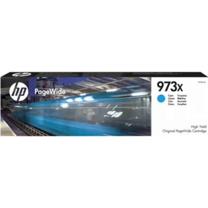 Hp 973X Cyan Mavi Yüksek Kapasite Pagewide Kartuş F6T81Ae