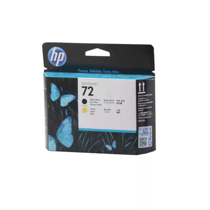 Hp  C9384A 72 Matte Black-Yellow Mat Siyah-Sarı Baskı Kafası C9384A