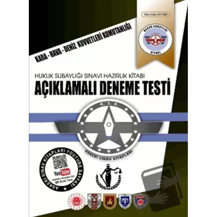 Hukuk Subaylığı Açıklamalı 5 Deneme Testi Kitabı