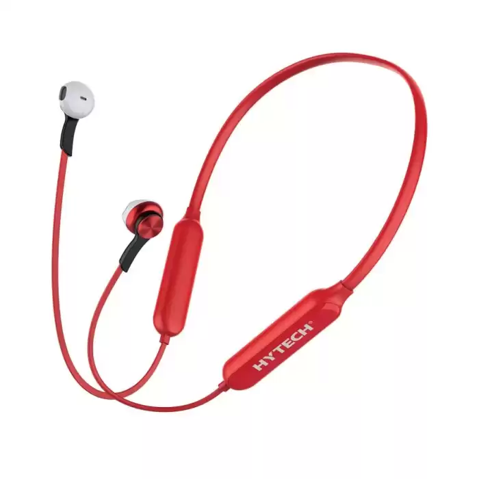 Hytech Hy-Xbk589 Kırmızı Tf Kartlı Mıknatıslı Bluetooth Spor Kulak İçi Kulaklık & Mikrofon