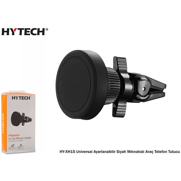 Hytech Hy-Xh15 Universal Ayarlanabilir Siyah Mıknatıslı Araç Telefon Tutucu