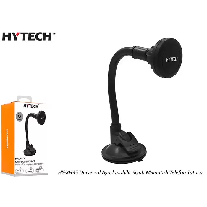 Hytech Hy-Xh35 Universal Ayarlanabilir Siyah Mıknatıslı Telefon Tutucu