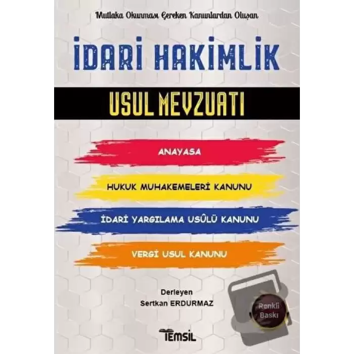 İdari Hakimlik Usul Mevzuatı