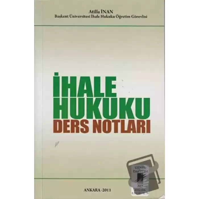 İhale Hukuku Ders Notları