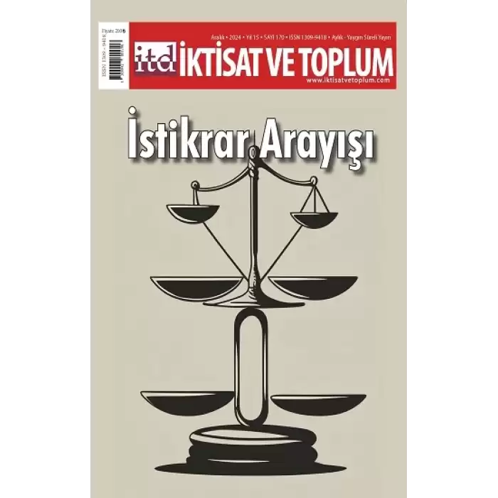 İktisat ve Toplum Dergisi 170. Sayı İstikrar Arayışı