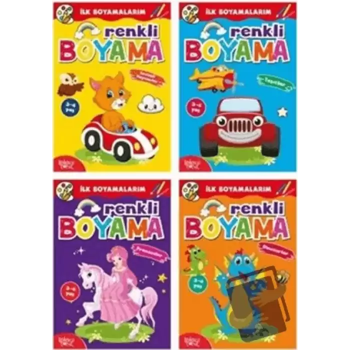 İlk Boyamalarım - Renkli Boyama (4 Kitap Takım)