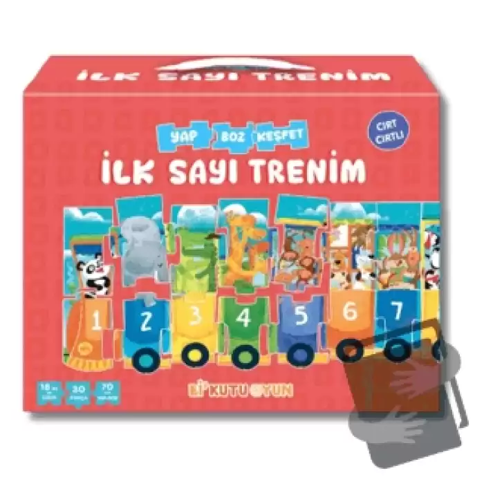 İlk Sayı Trenim - Cırt Cırtlı Yapboz ve Kitap Seti