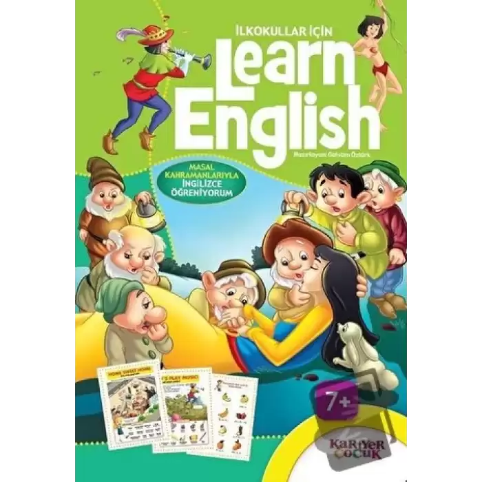 İlkokullar İçin Learn English (Yeşil)