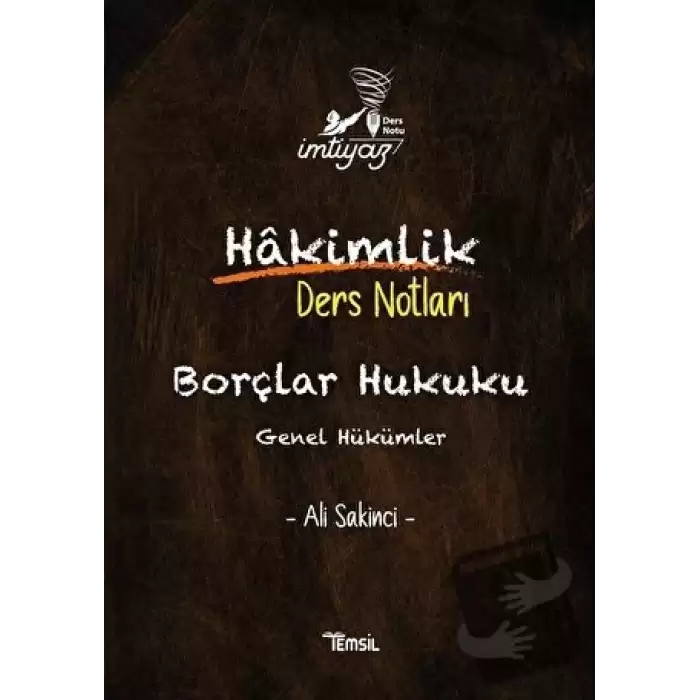 İmtiyaz Borçlar Hukuku Hakimlik Ders Notları