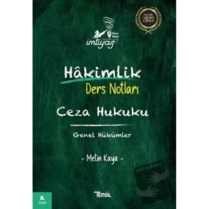 İmtiyaz Ceza Hukuku Genel Hükümler Hakimlik Ders Notları