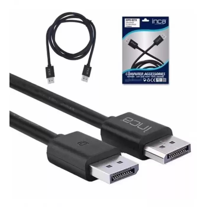 Inca Idpd-02Tx 2Mt Displayport To  Displayport 4K Kablo