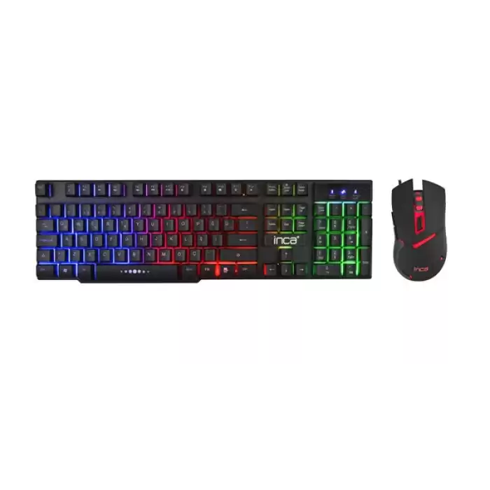 Inca Ikg-448 Raınbow Efect Mekanik Hisli Gaming Klavye+Mouse Set