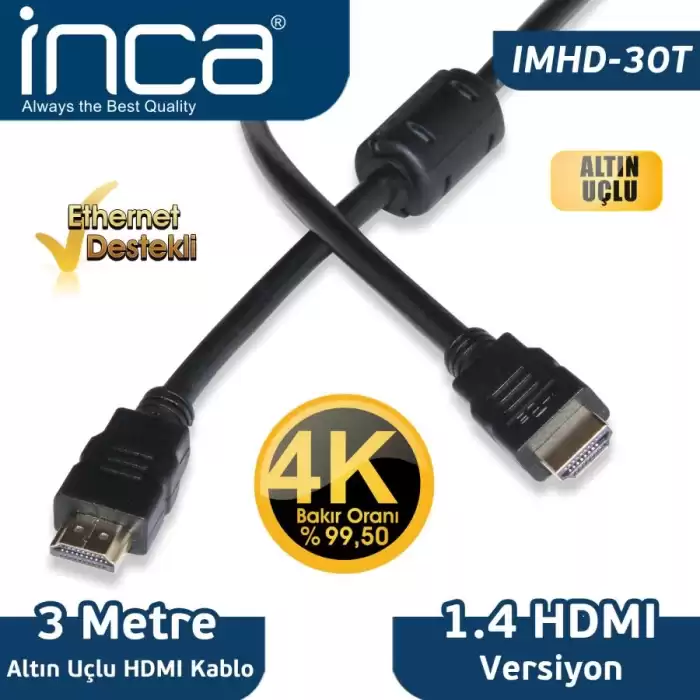 Inca Imhd-30T 3Mt Hdmı-M-Hdmı-M Kablo