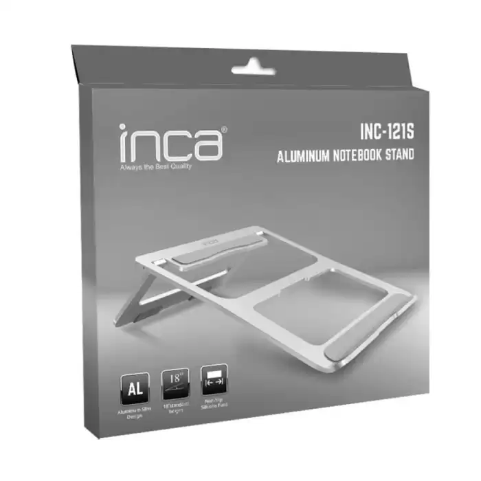 Inca Inc-121S Alimünyum Notebook Standı Gümüş Renk