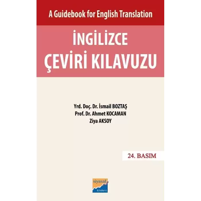 A Guidebook For English Translation İngilizce Çeviri Kılavuzu - Cevap Anahtarı