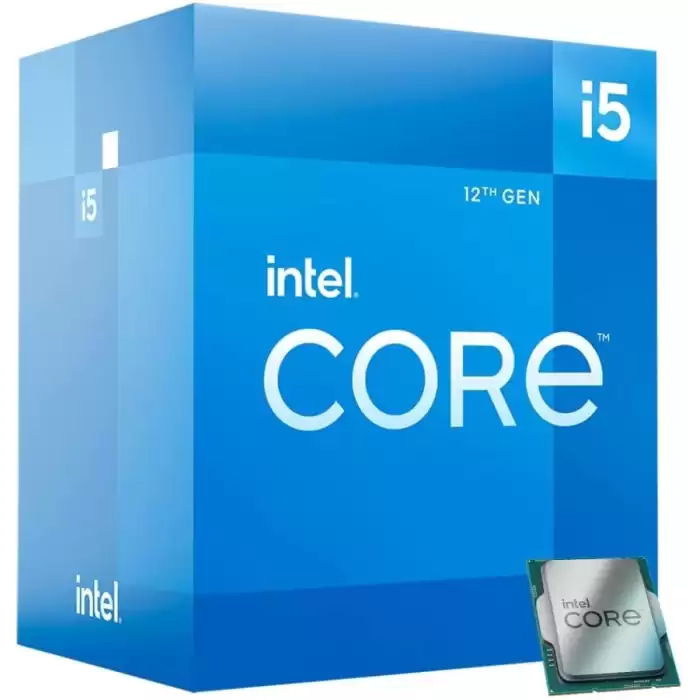 Intel Core İ5 12400F 2.5 Ghz 4.4 Ghz 18Mb Lga1700P Vgasız Fanlı Box Kutulu 12.Nesil İşlemci