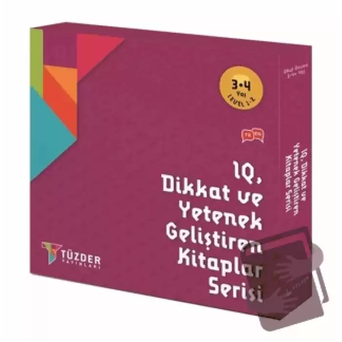 IQ Dikkat ve Yetenek Geliştiren Kitaplar Serisi 3-4 Yaş Level 1-2 (6 Kitap Takım)